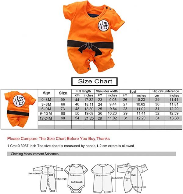 Ropa de bebé Dragon Ball